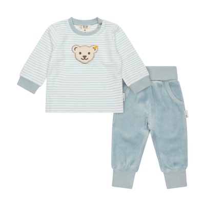 Set Hose + Sweatshirt GOTS, hellblau