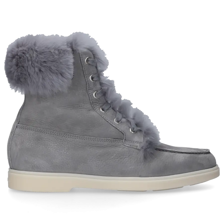 Santoni - Stiefeletten 59753 Nubukleder - grau