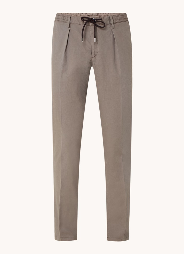 Pantaloni chino slim-fit Profuomo con texture a coste e tasche interne
