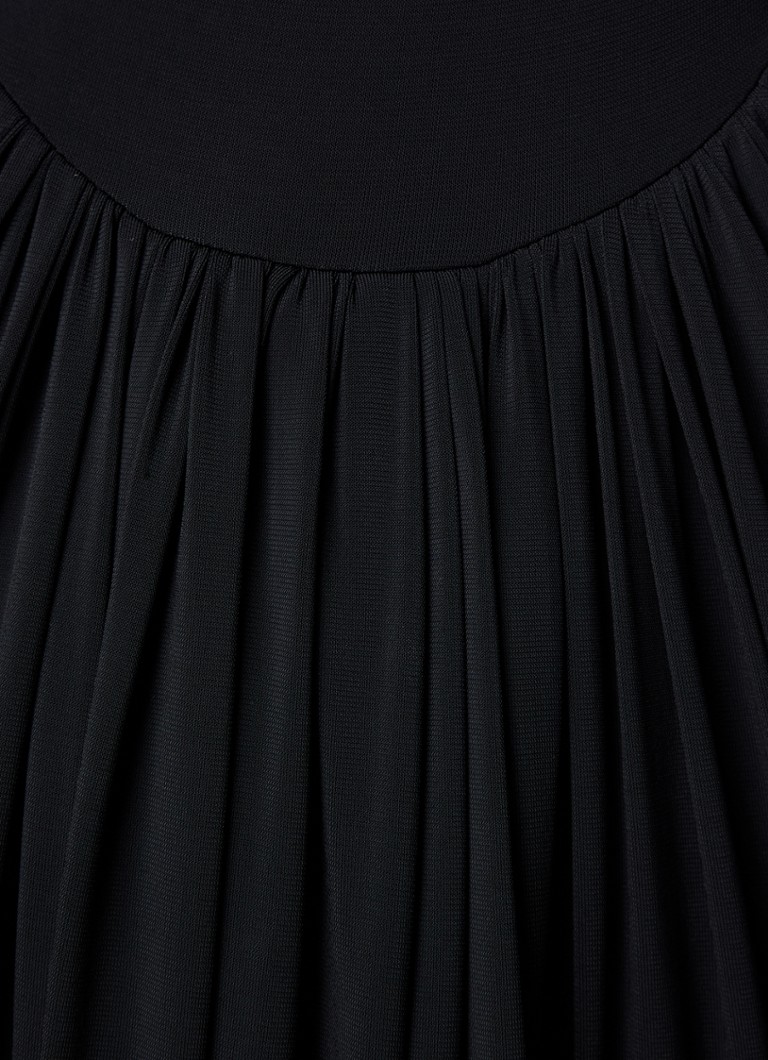 Alaïa maxi dress with draped detail and slit