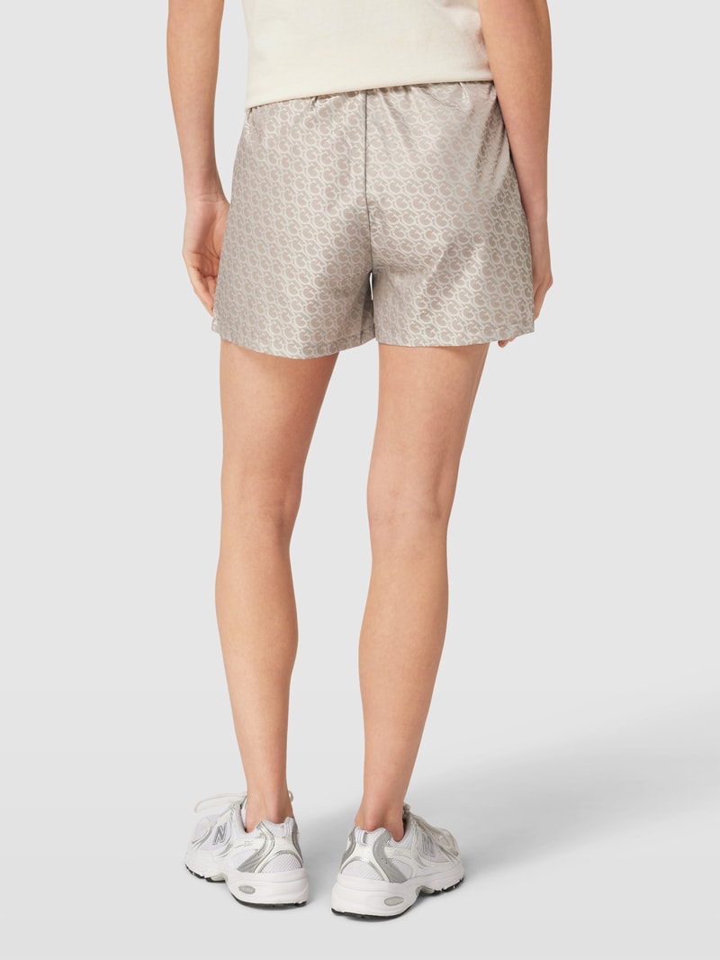 Shorts mit Label-Details Modell 'ALETHEA' in mittelbraun