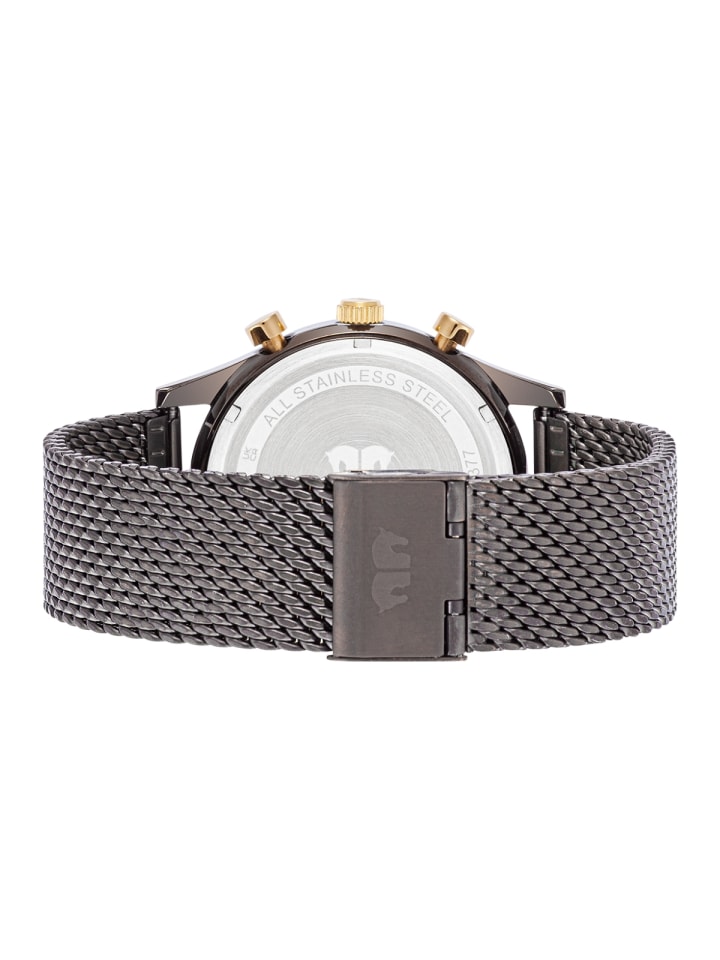 Rhodenwald & Söhne Herren Chronograph gelbgold Edelstahl anthrazit in anthrazit günstig kaufen 23 cm