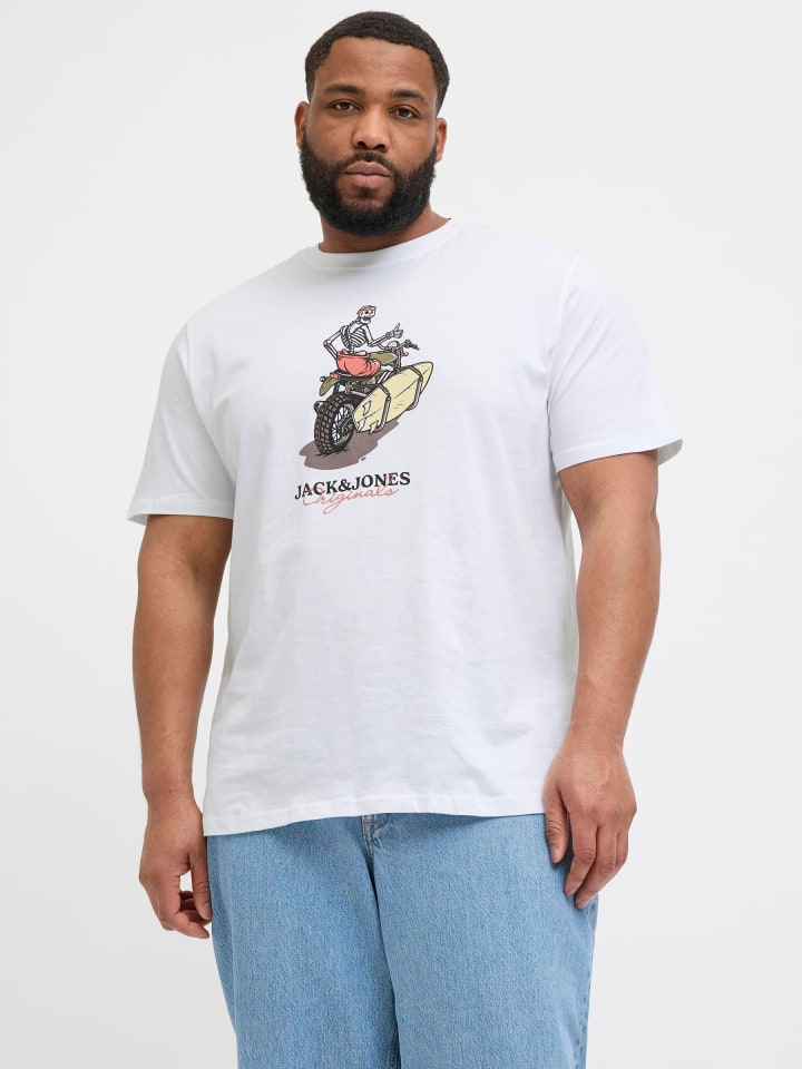 JACK & JONES PLUS T-shirt in Bright White günstig kaufen