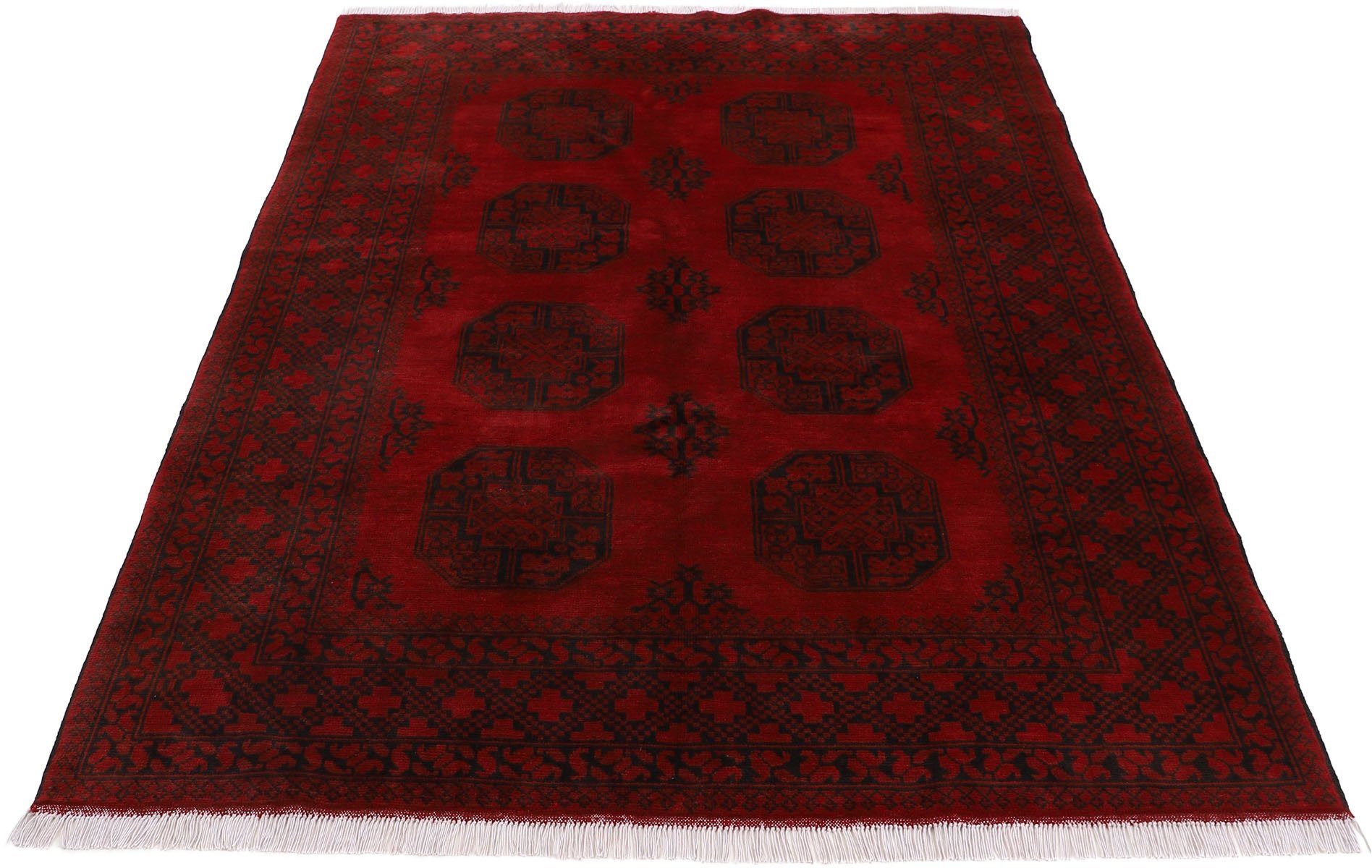 Orientteppich Afghan Akhche, Woven Arts, rechteckig, Höhe: 10 mm, handgeknüpft, reine Wolle für ein warmes Raumklima