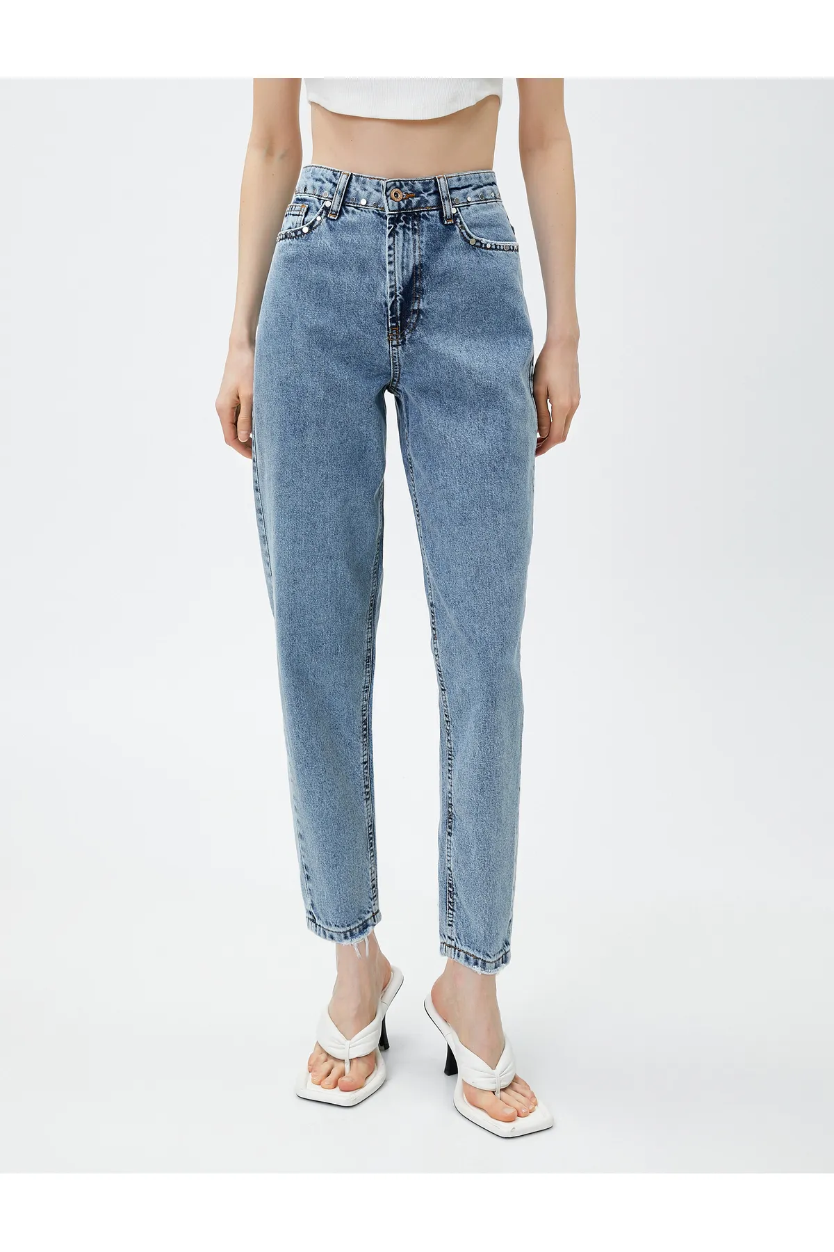 Koton  Jeans mit hoher Taille und kurzem Bein – Lucy Jean
