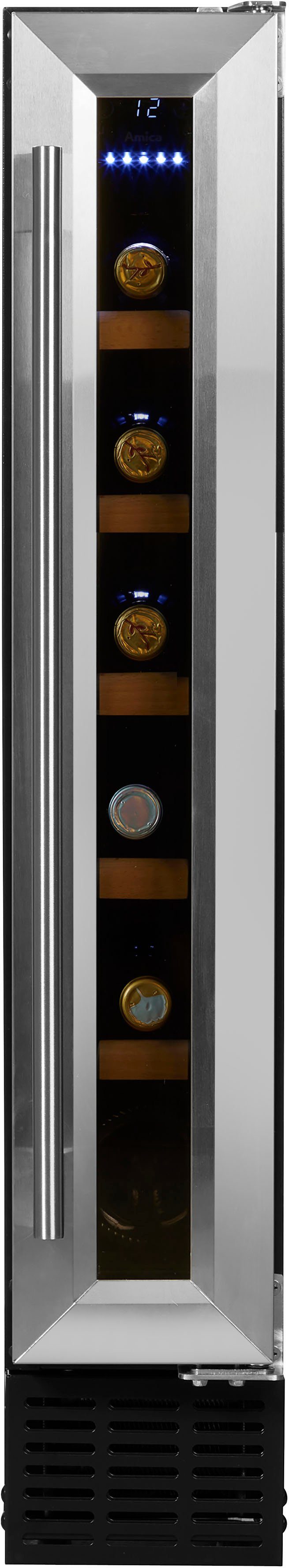 Amica Weinkühlschrank WK 341 101 E,für 6 Standardflaschen á 0,75l, Standkühlschrank