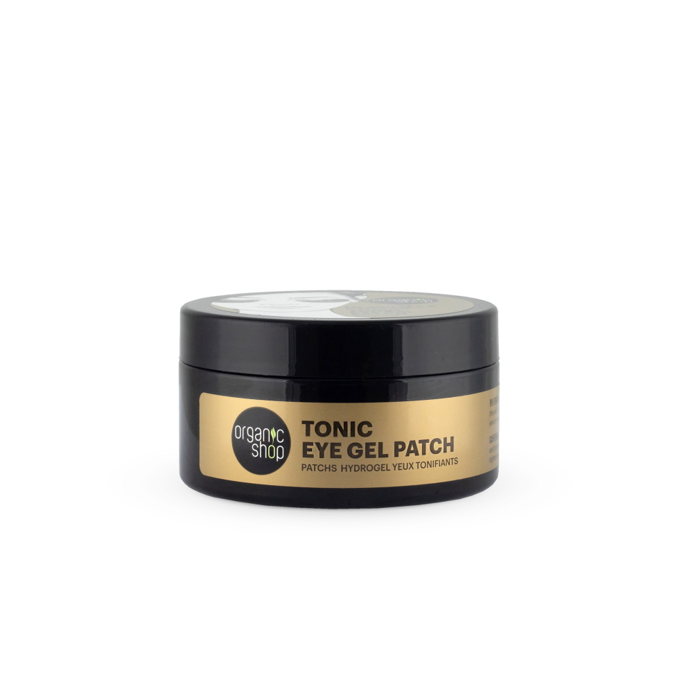 organic shop Patchs hydrogel yeux tonifiants au thé Pu-erh et à la caféine 60 patchs Soin du regard