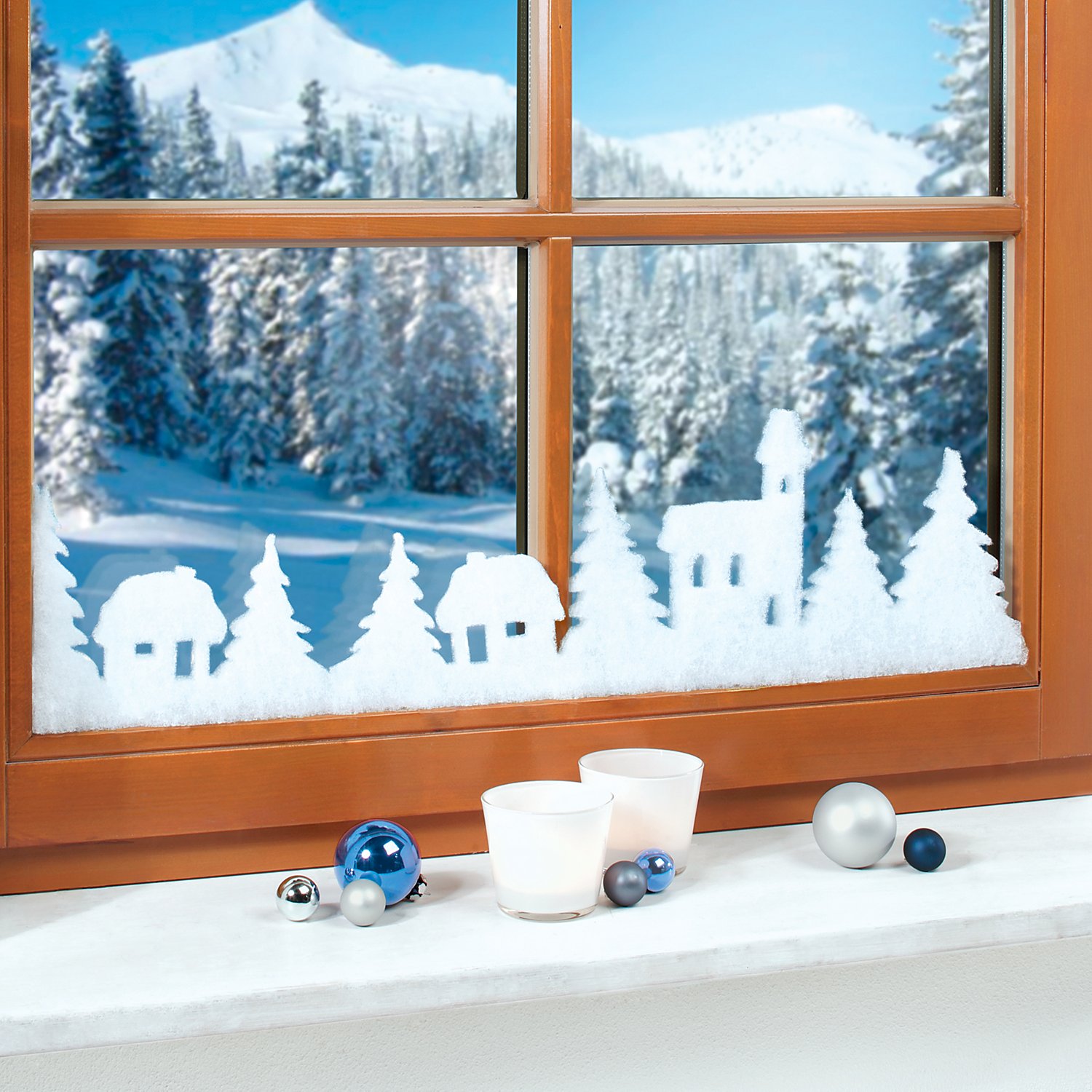 Weihnachtliche Fensterdeko 
