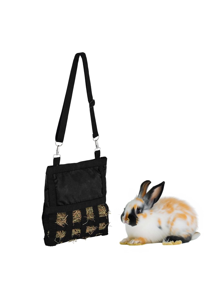 relaxdays Heutasche in Schwarz - (B)30 x (H)30 cm günstig kaufen onesize