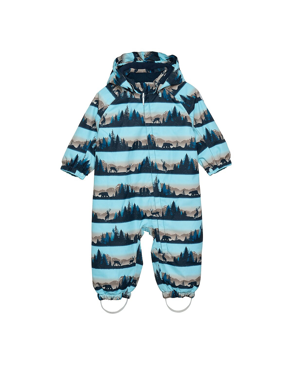Schneeoverall mit abnehmbarer Kapuze Wald