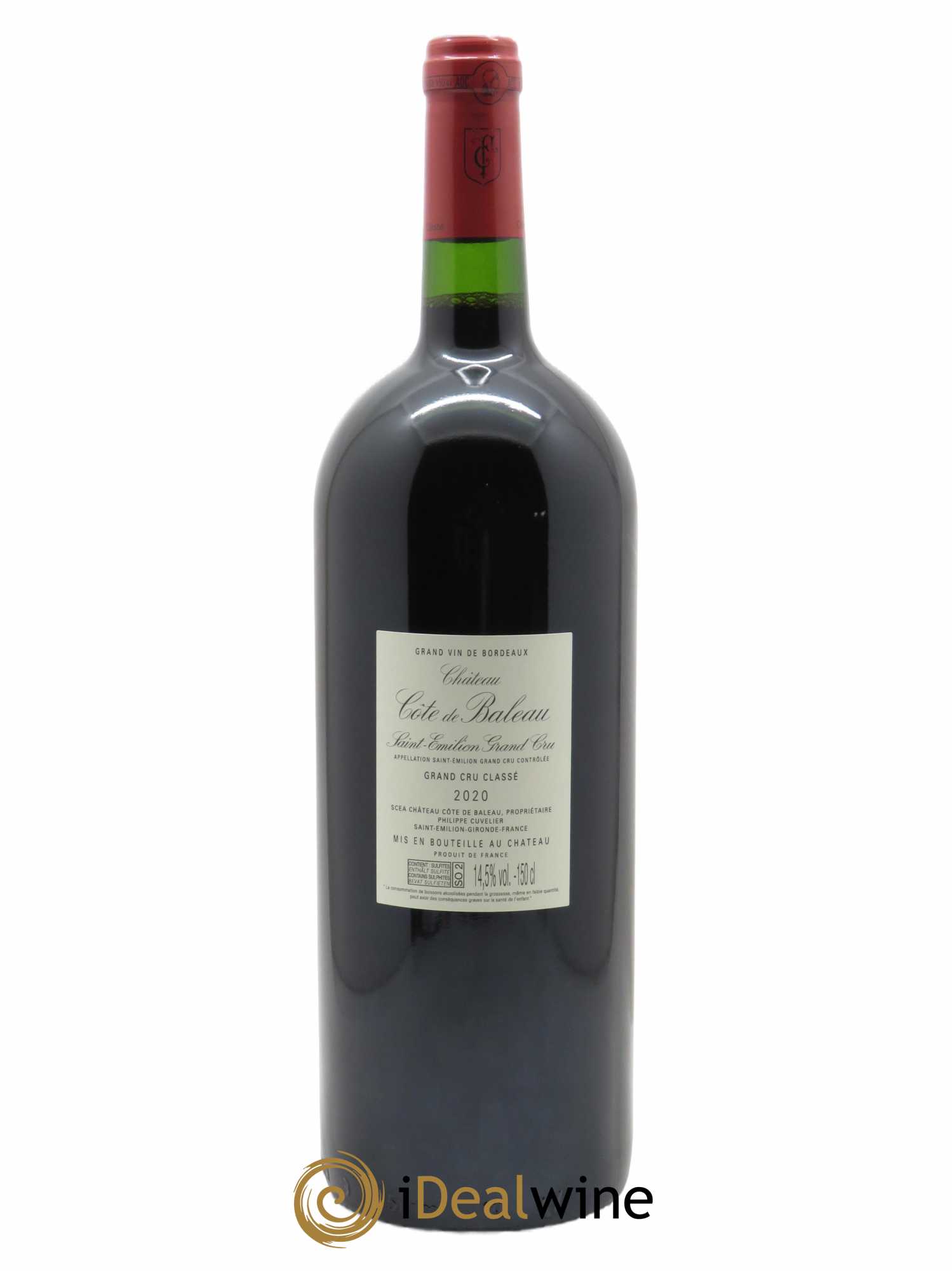 Château Côte de Baleau Grand Cru Classé  2020 - Lot de 1 Magnum