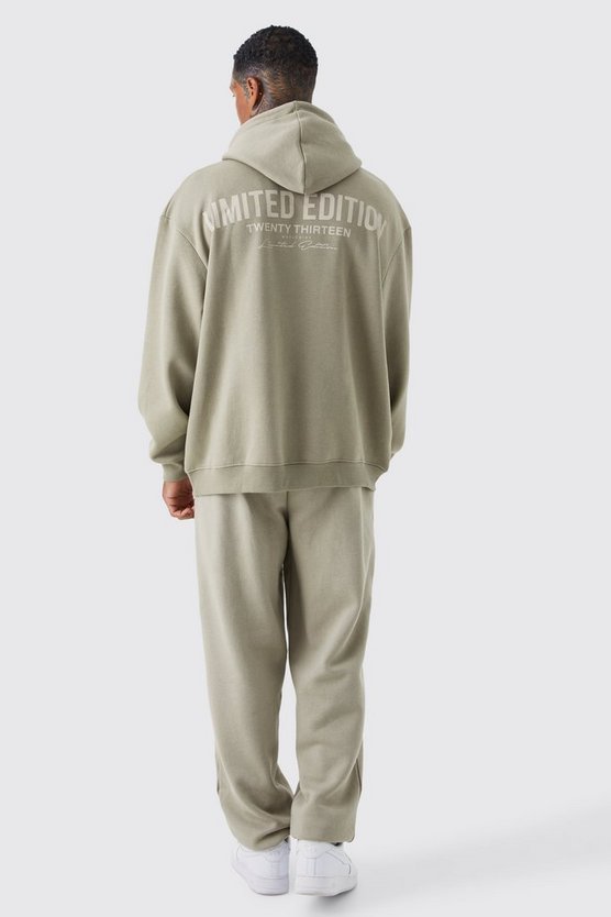 Oversize Jogginghose mit Limited Edition Text Print