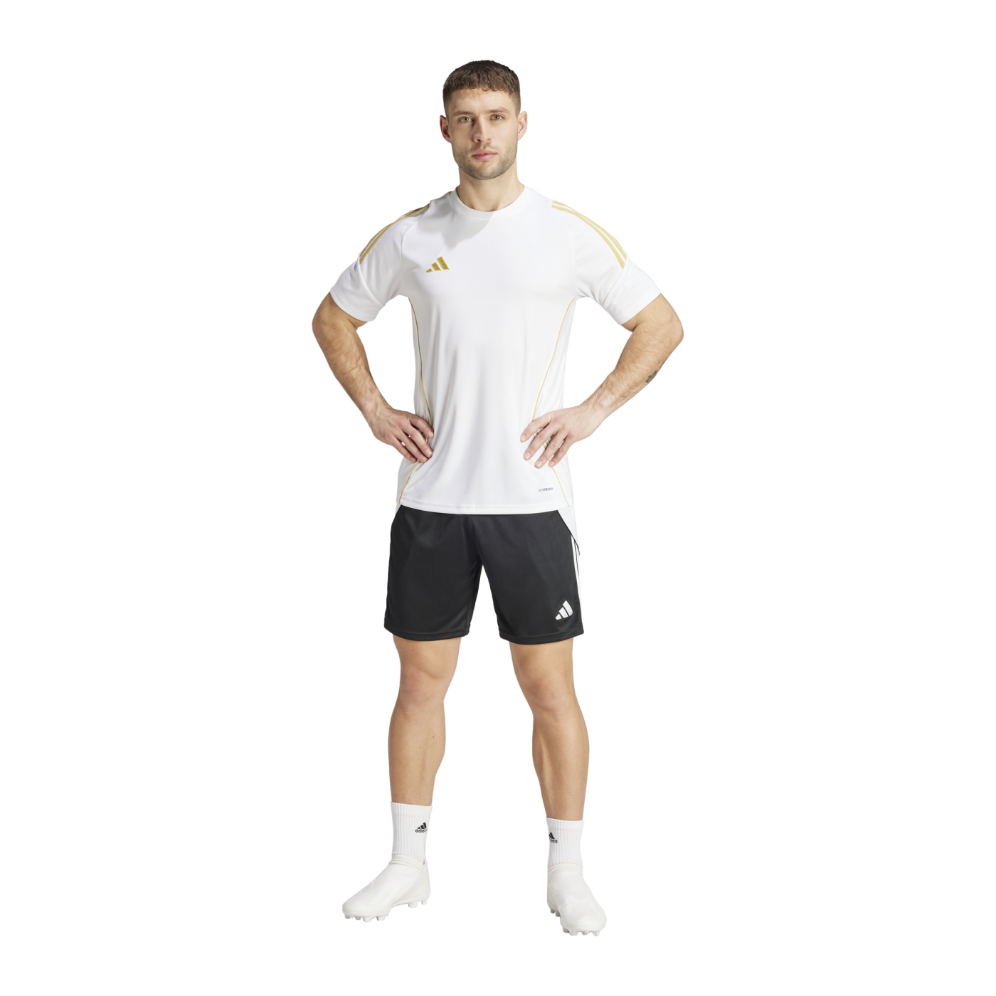 adidas Tiro 24 Trikot Weiss Gold