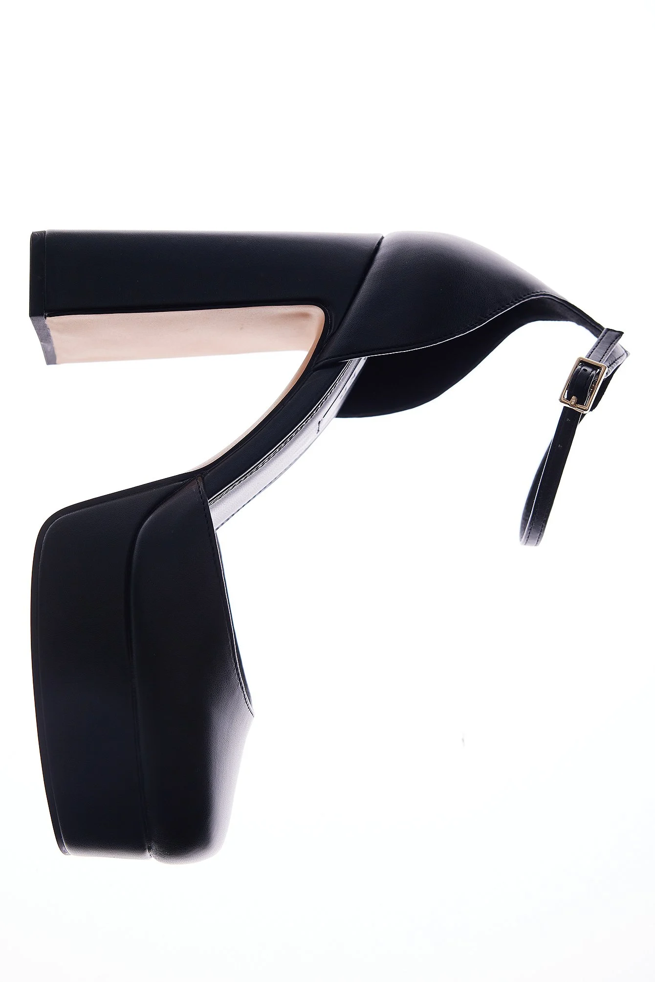 Plateau-Pumps mit Knöchelriemen