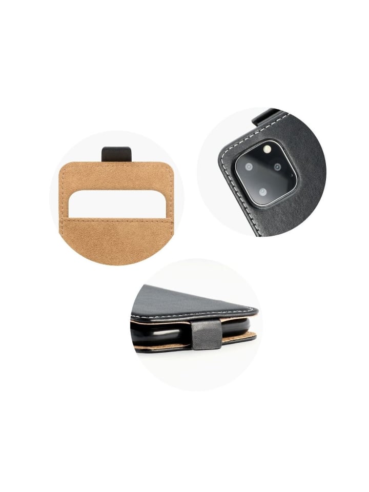 COFI 1453 Flip Case kompatibel mit Samsung Galaxy S25 Handy Tasche vertikal in Schwarz günstig kaufen