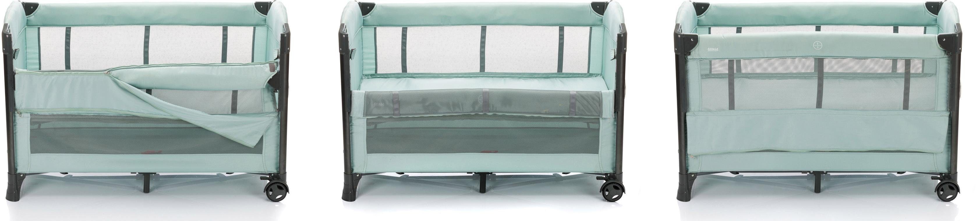 Fillikid Baby-Reisebett Faltbett, mint, inkl. Transporttasche