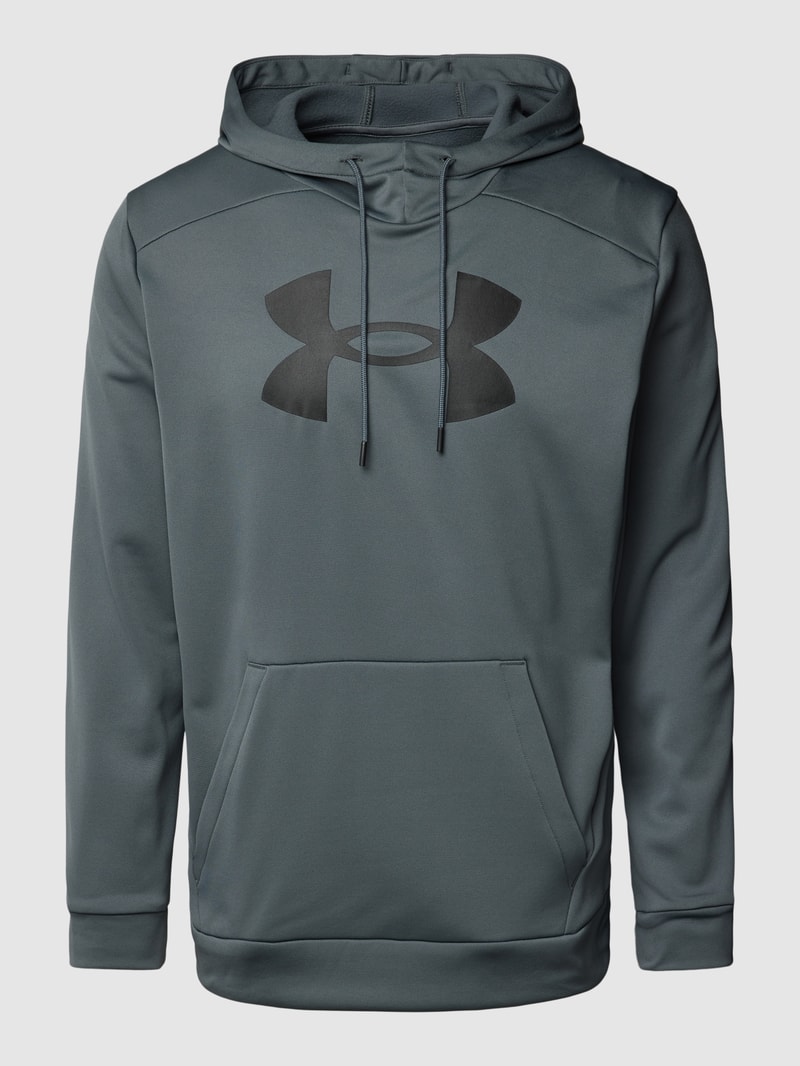 Hoodie mit Logo-Print in anthrazit