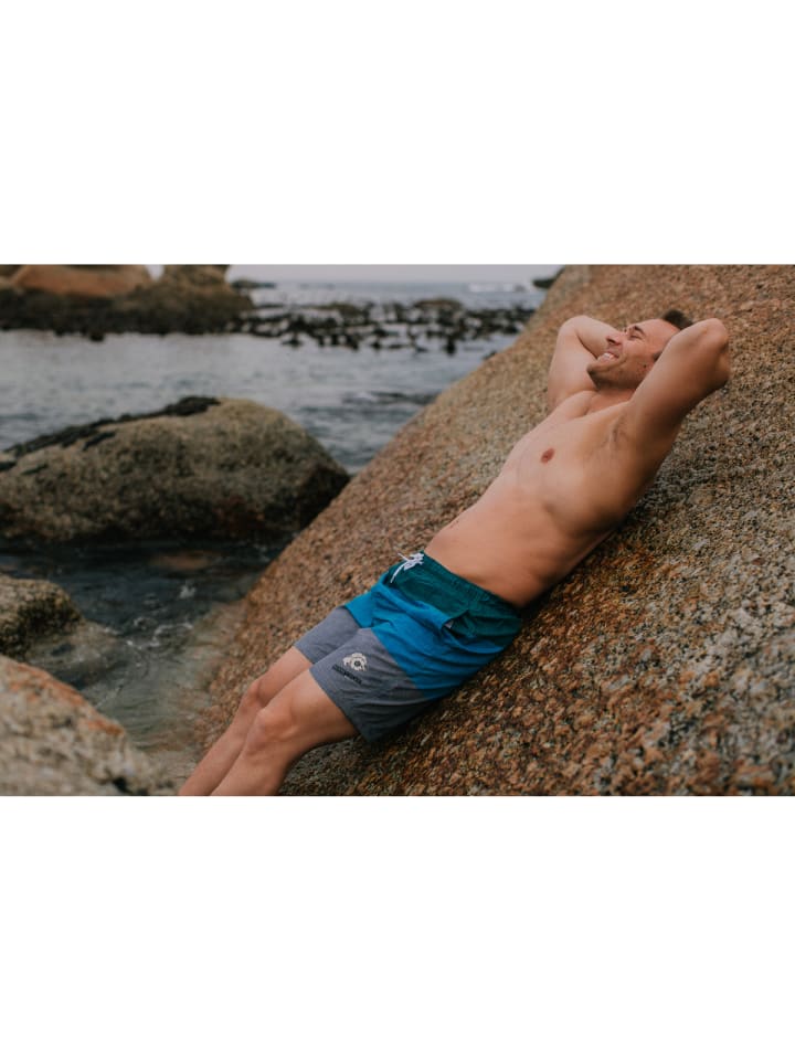 GUGGEN MOUNTAIN Badehose für Herren in grün in blau günstig kaufen XXL