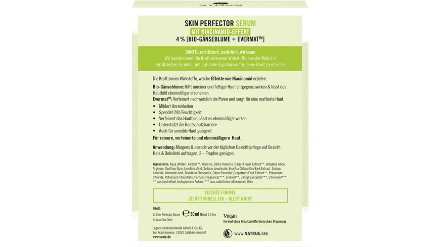 SANTE Skin Perfector Serum Geschenkpackung