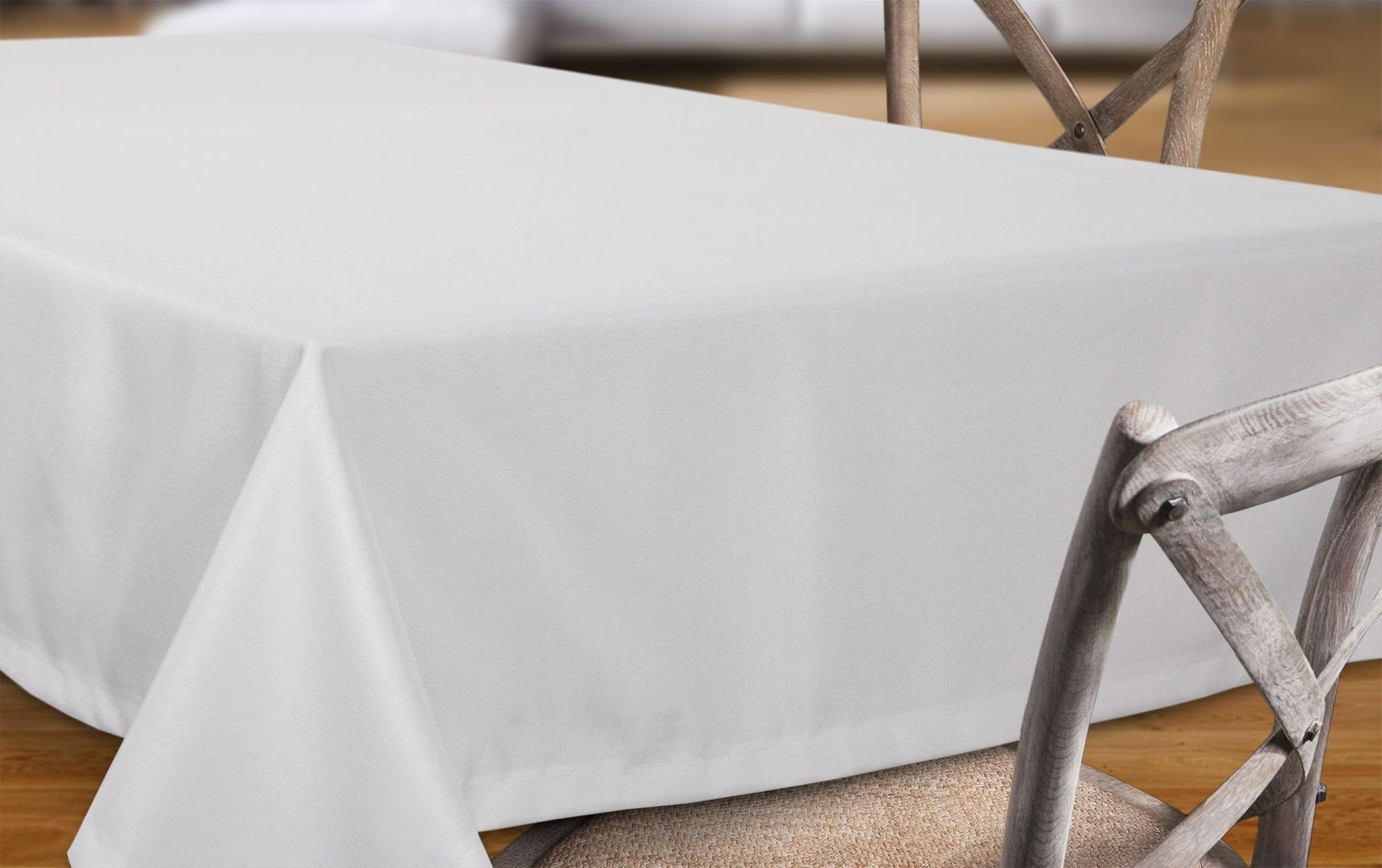 Beautex Tischdecke Fleckenabweisende bügelfreie Tischdecke mit Lotuseffekt, Leinenoptik (1-tlg)