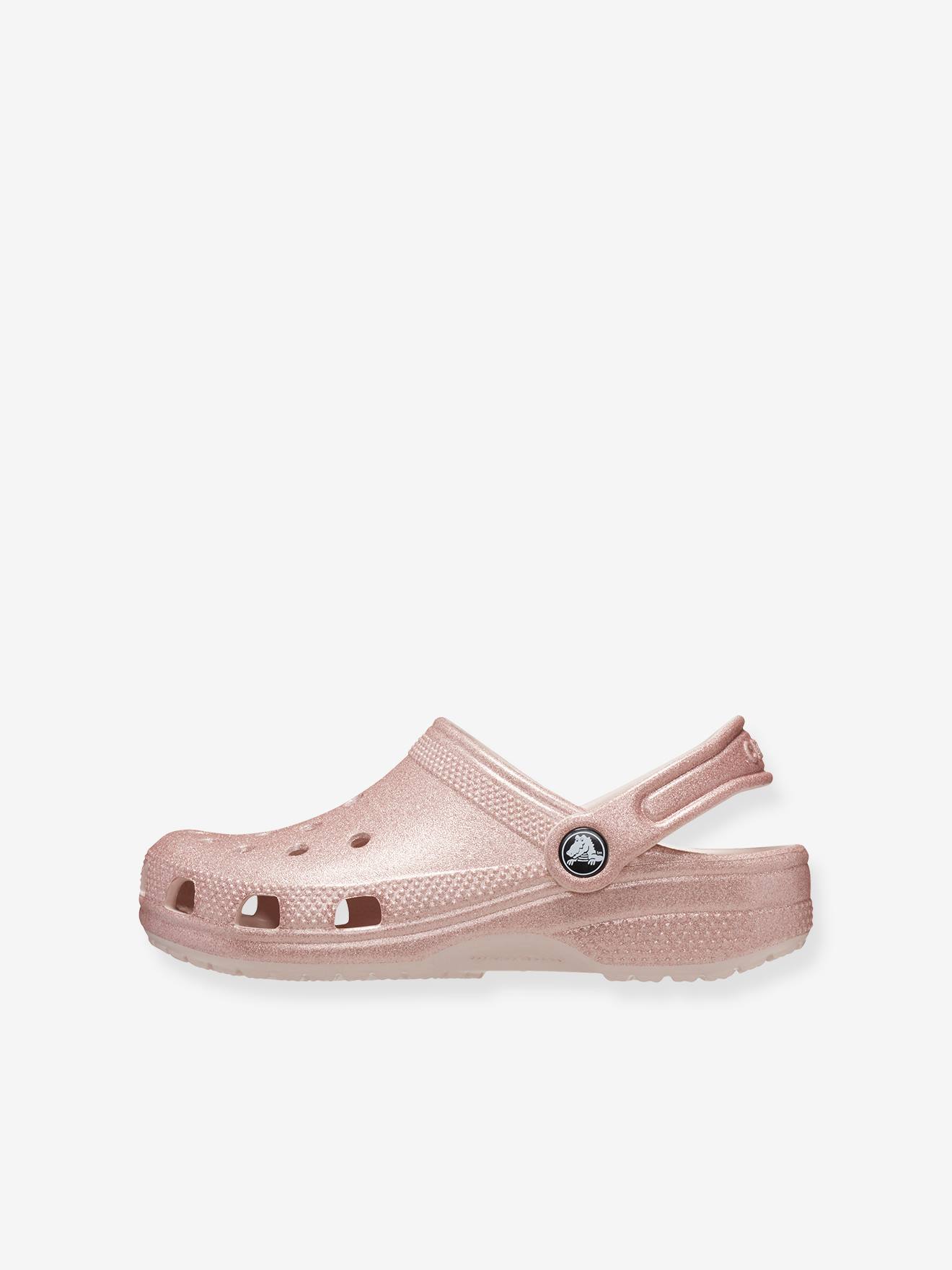 Crocs Kinder Clogs 206993 Classic Glitter CROCS - rosa nude