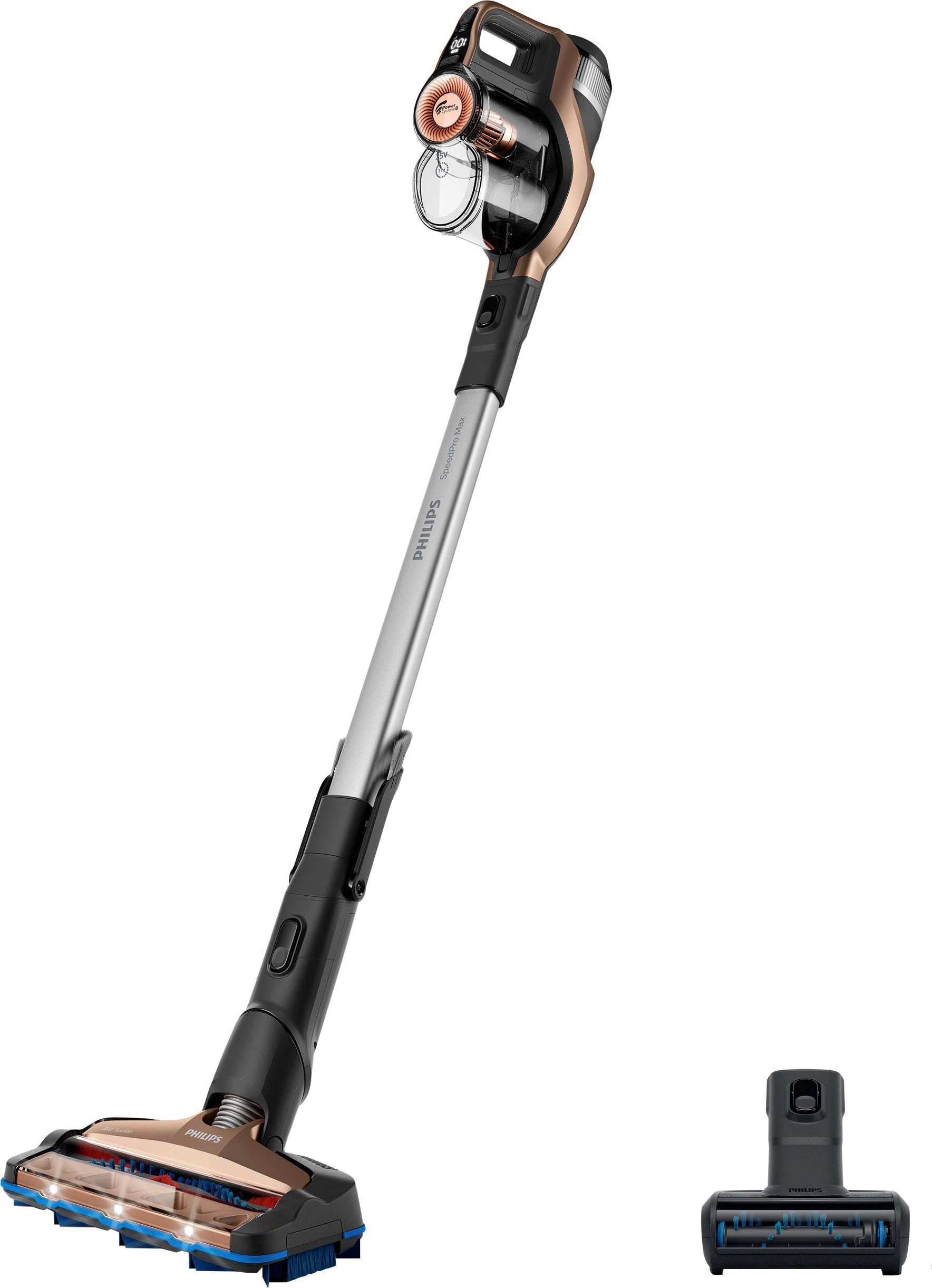 Philips Akku-Stielstaubsauger SpeedPro Max FC6826/01, beutellos, 65 Min. Akkulaufzeit