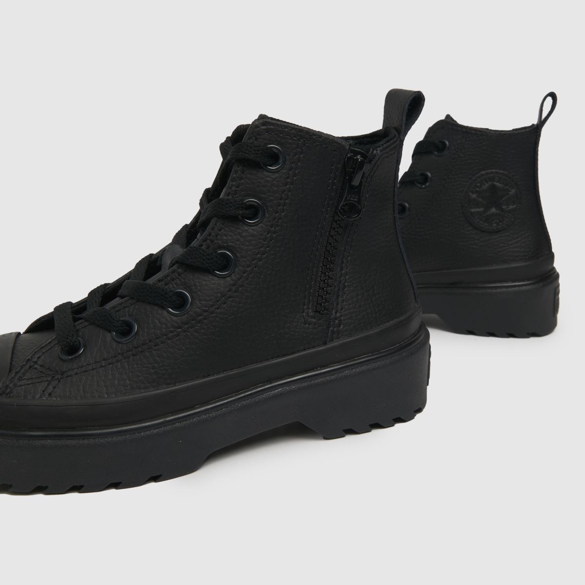 Črni športni copati Converse All Star z vzmetmi in platformo za otroke