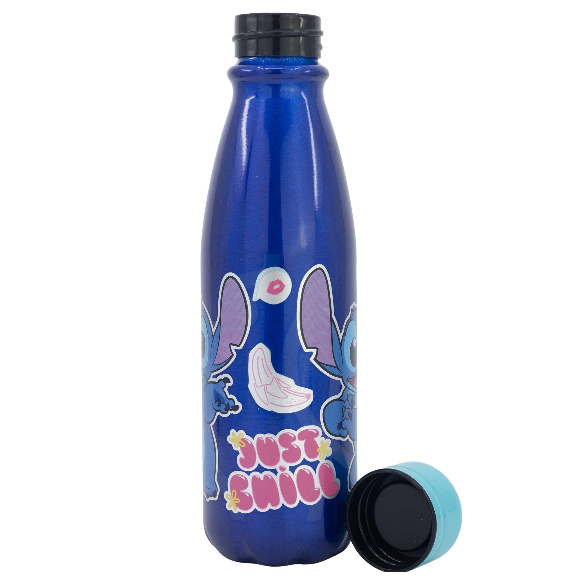 Trinkflasche  Stitch Kinder Aluminium Wasserflasche, Flasche 600 ml