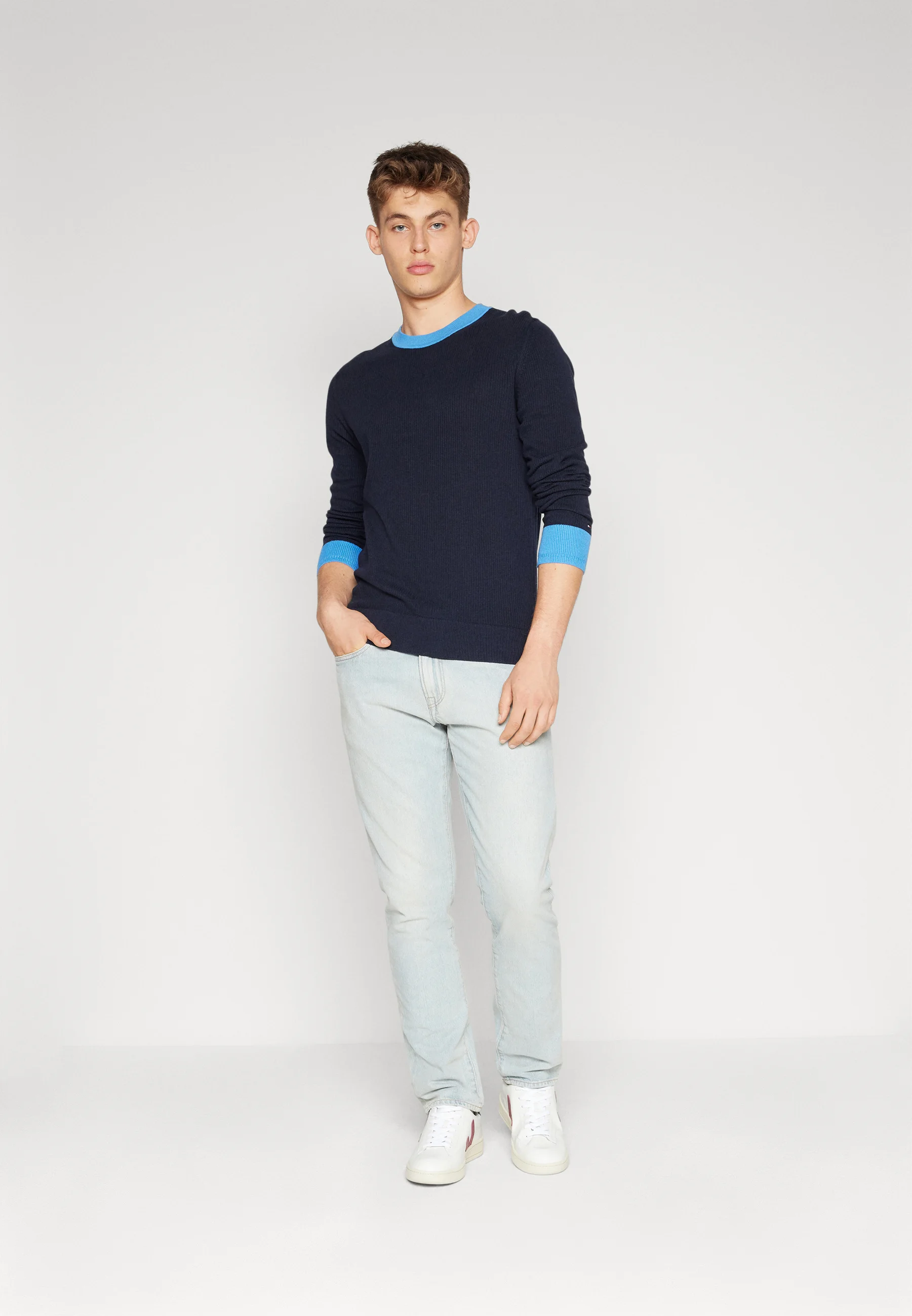 Tommy Hilfiger CHAIN RIDGE C NECK - Suéter