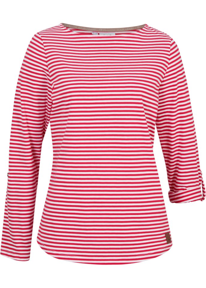 Langarmshirt mit U-Boot Ausschnitt