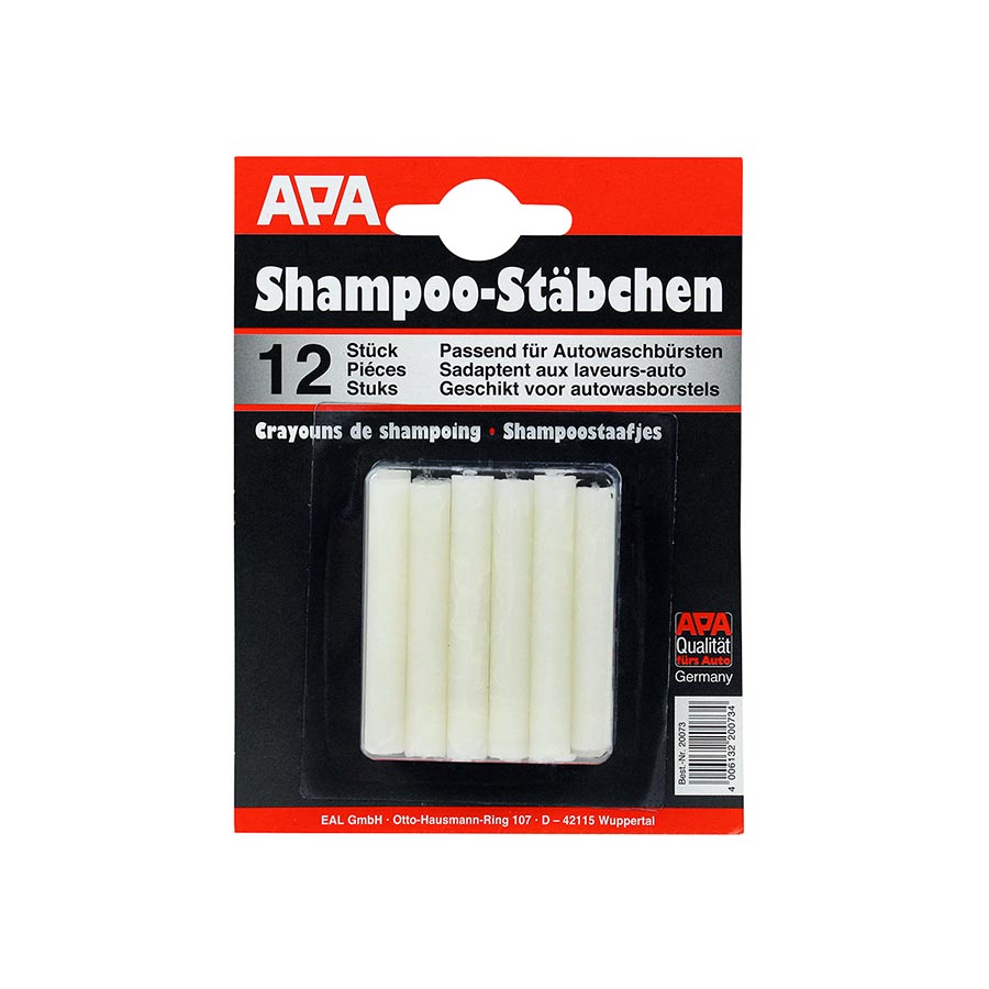 EAL Shampoo-Stäbchen für APA Waschbürsten, 12 Stück  - ATU