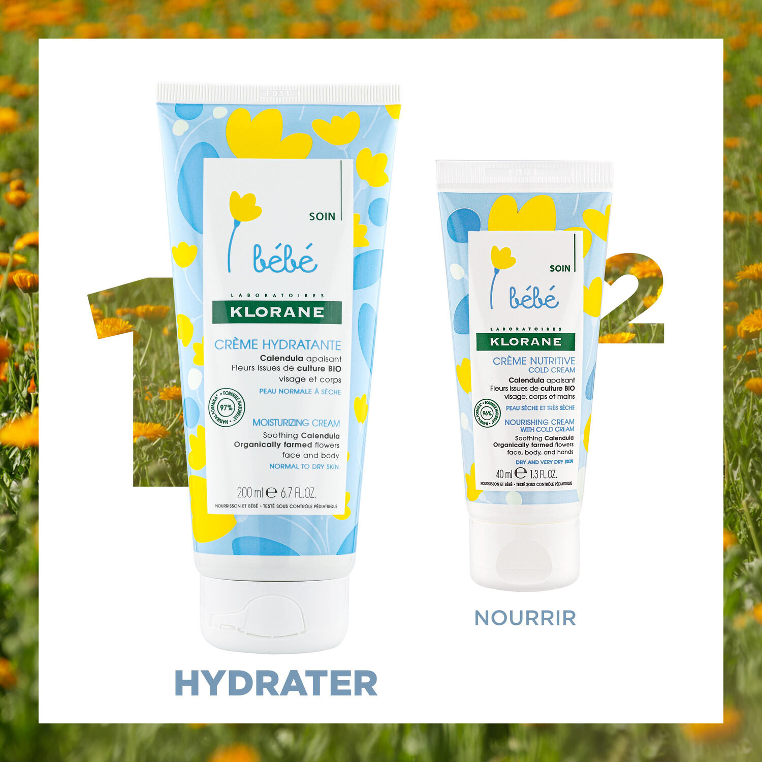 Klorane Crème Hydratante Bébé Au Calendula Apaisant - 200 ml