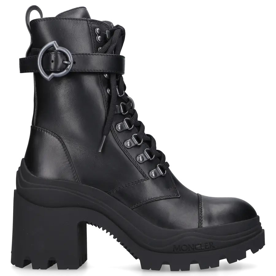Moncler - Schnürstiefeletten ENVILLE Kalbsleder - schwarz