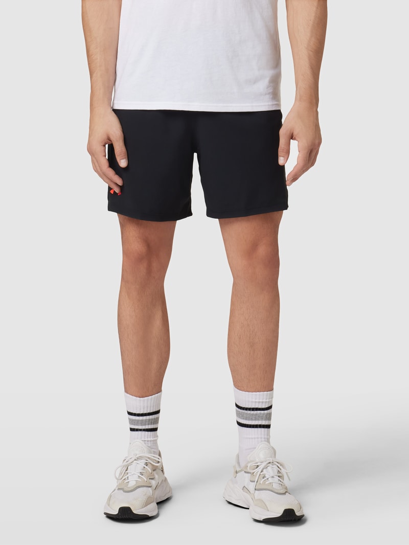 Shorts mit elastischem Logo-Bund Modell 'Vanish' in schwarz