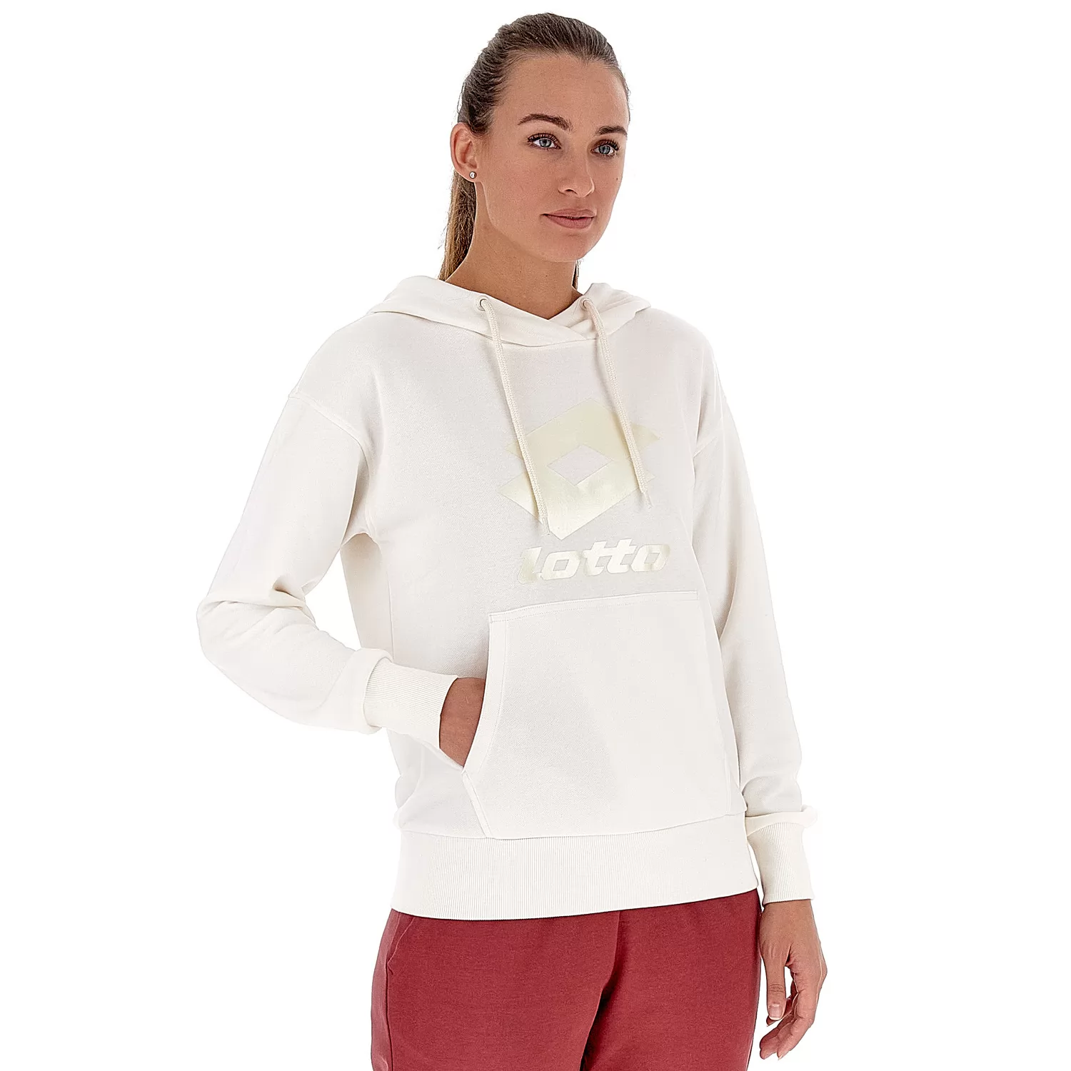 SMART W IV SWEAT HD CANDY WHITE
