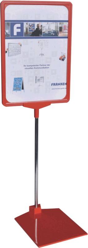 Franken Infoständer DIN A4 Metall Rot