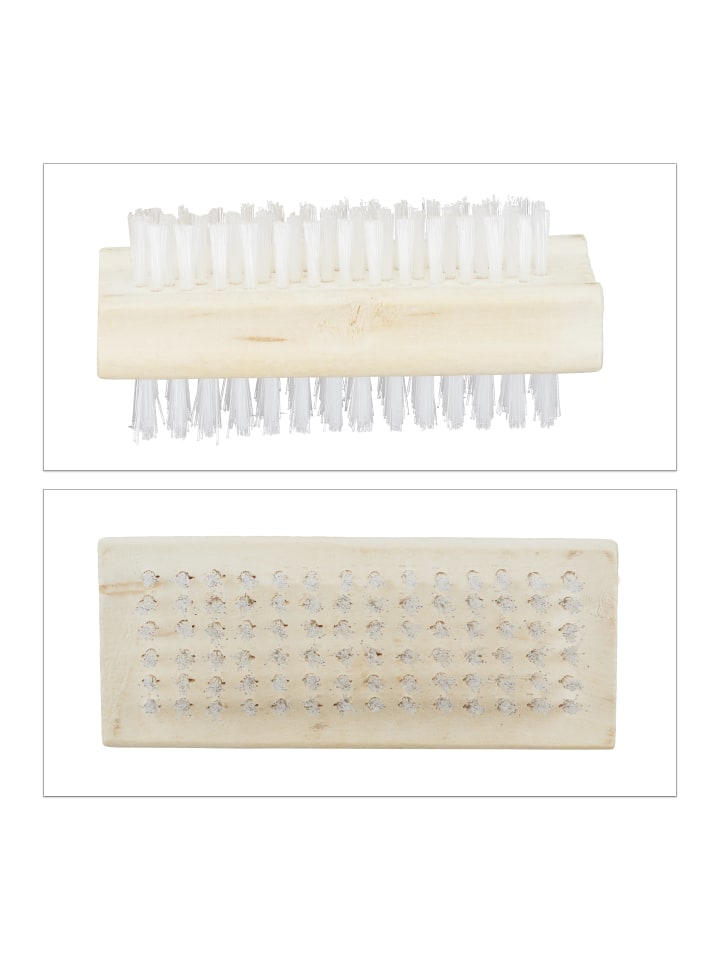 relaxdays 10er-Set: Handbürste in Natur günstig kaufen onesize