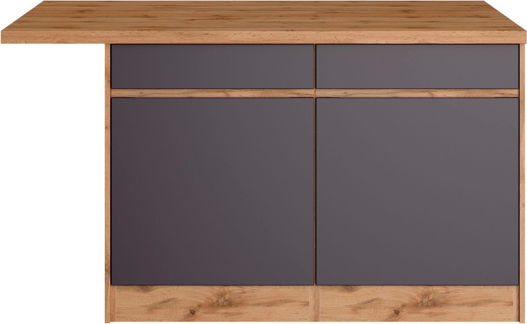 HELD MÖBEL Küche Riesa, Stellbreite 340x150 cm, wahlweise mit oder ohne E-Geräte