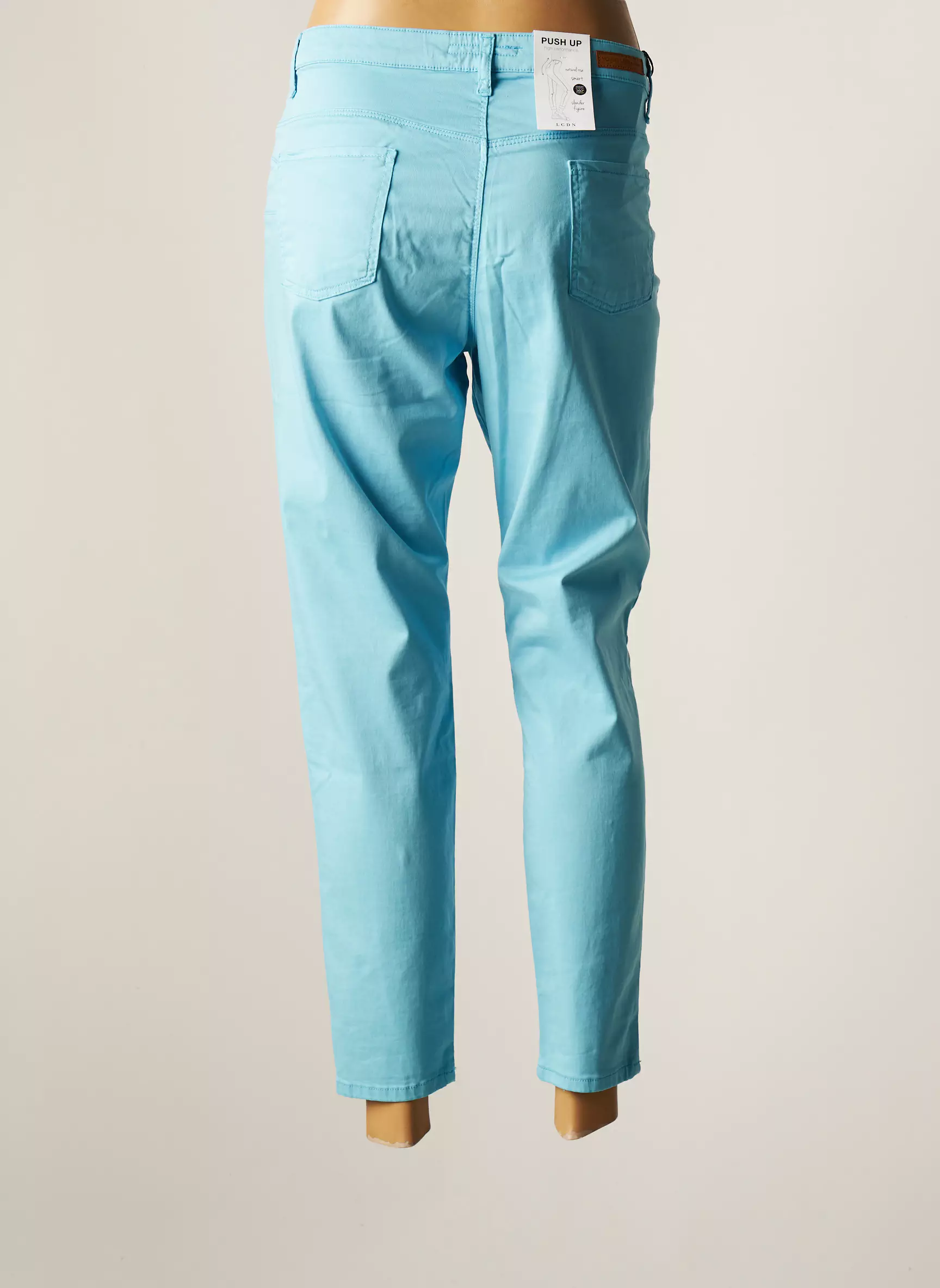 Lcdn Pantalon7 8 Femme couleur bleu
