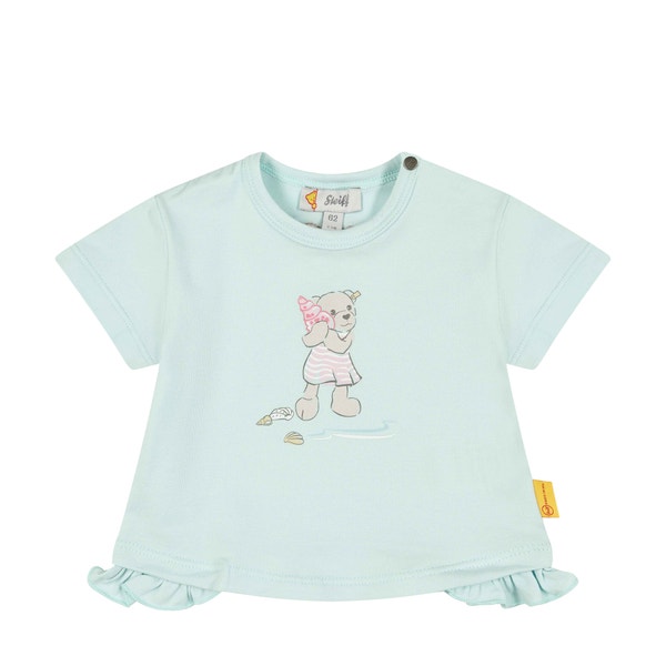 T-Shirt kurzarm, hellblau für Mädchen