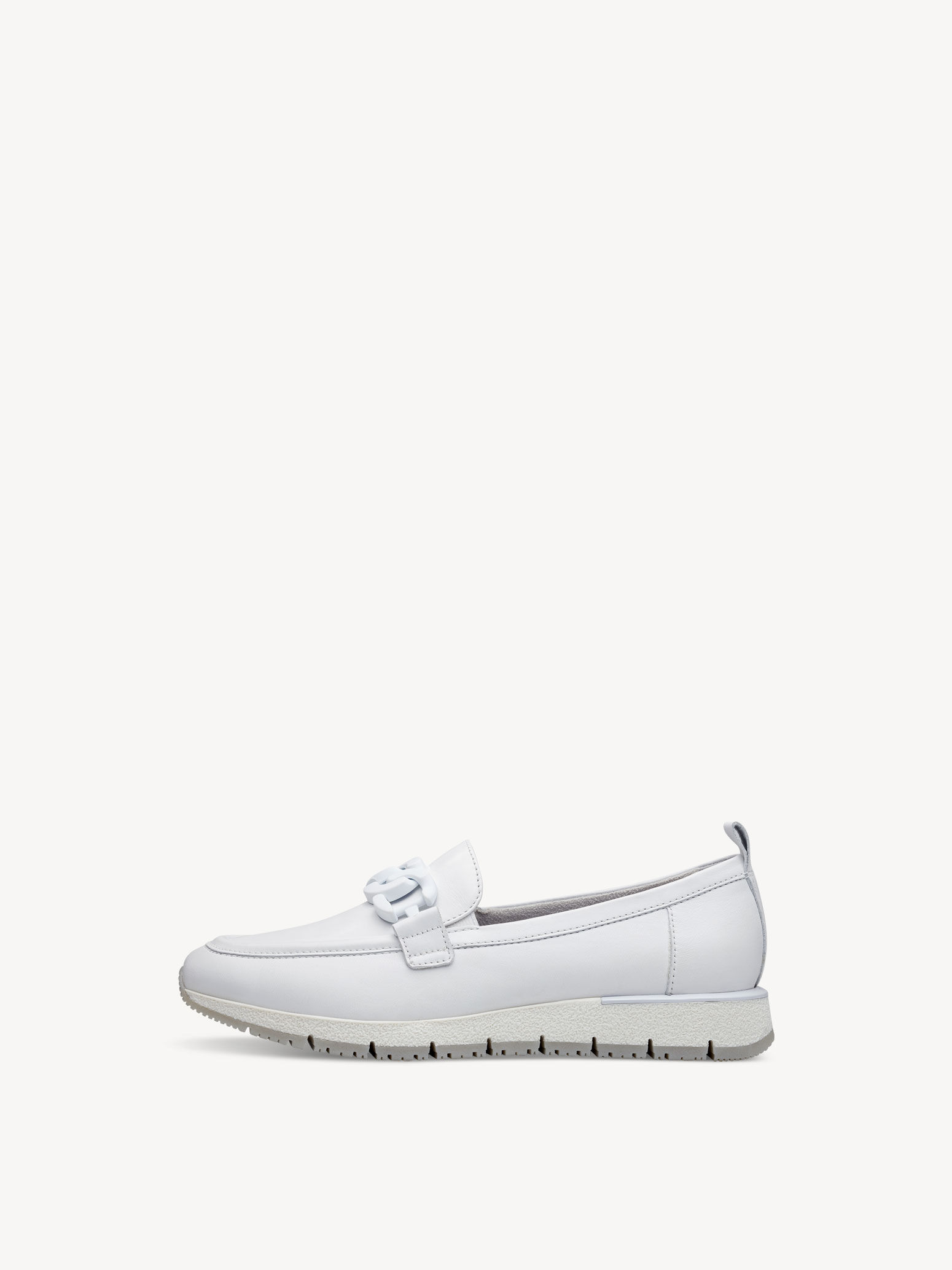 Slipper en cuir - blanc