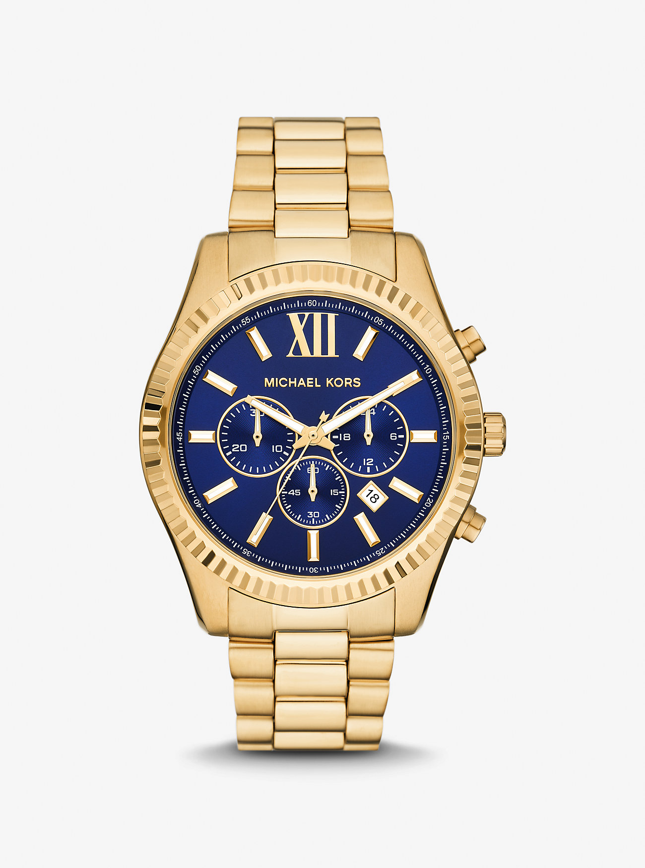 Oversized Lexington Gold-Tone Watch - GOLD