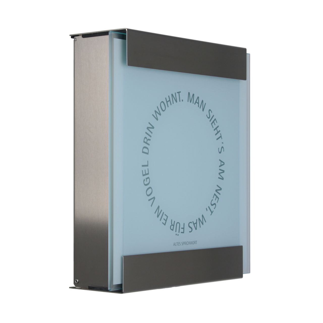 Keilbach Designprodukte Keilbach Briefkasten, Edelstahl, Glasfront