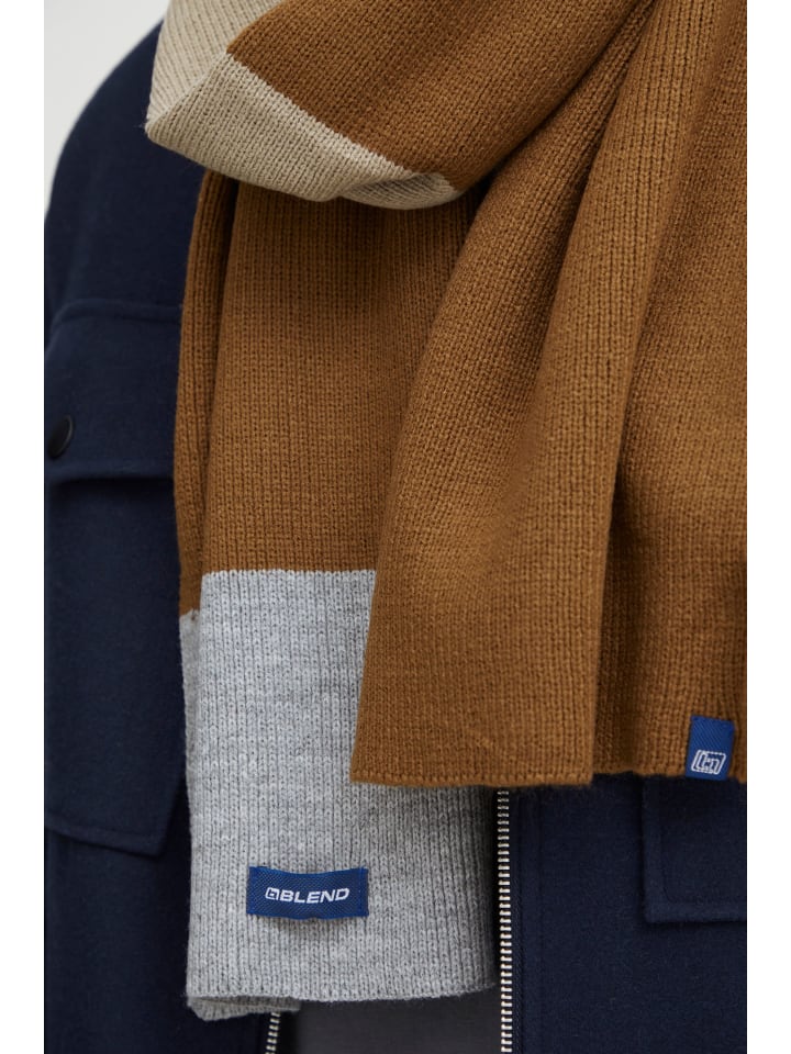 BLEND Schal BHEarnest 20713938 ME Modischer Schal mit Muster in Braun günstig kaufen onesize