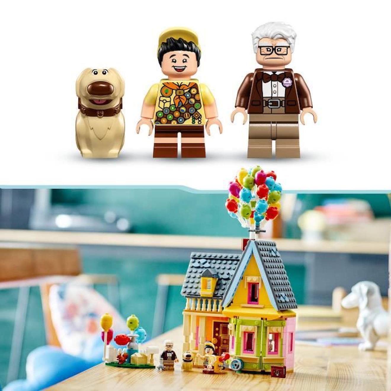 LEGO® DS et Pixar 43217 La Maison de « Là-haut », Jouet 100ème Anniversaire DS blanc