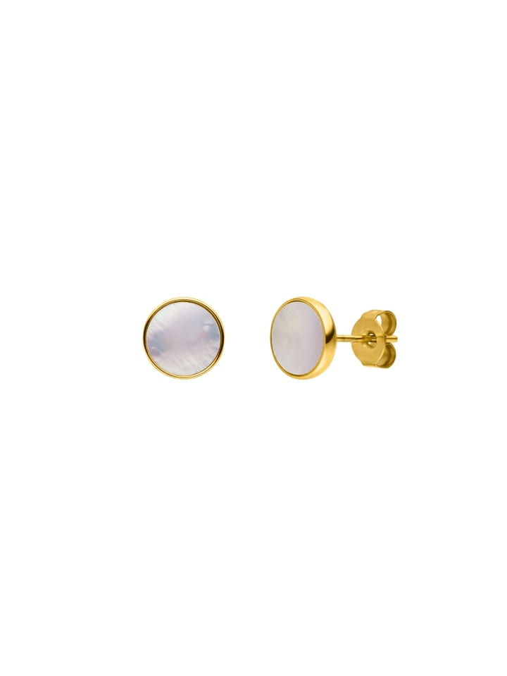 PURELEI Ohrstecker White Gloss in Gold günstig kaufen onesize
