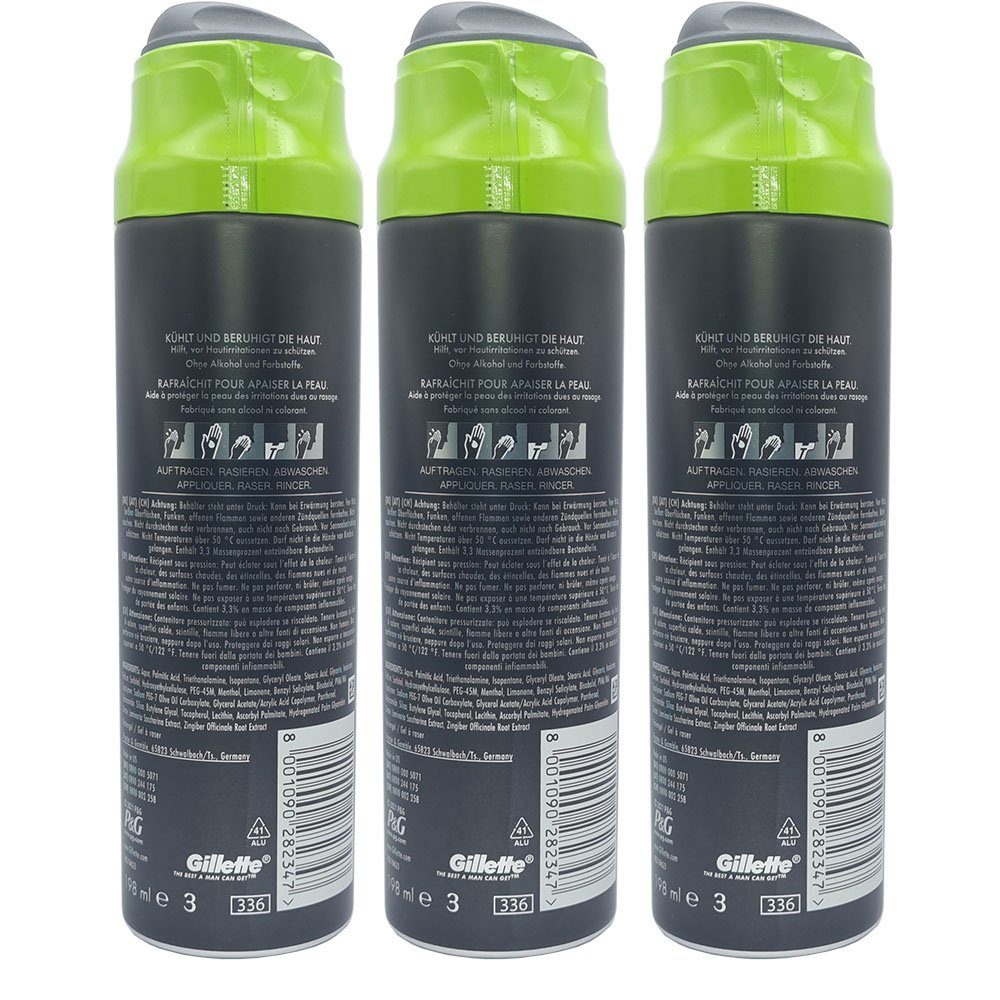 Gillette Rasiergel Labs, 1-tlg., 3 x 198ml