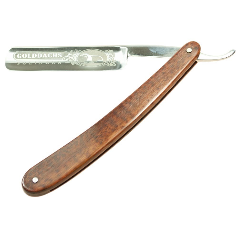 Golddachs Rasiermesser, Schlangen-Holz Schale