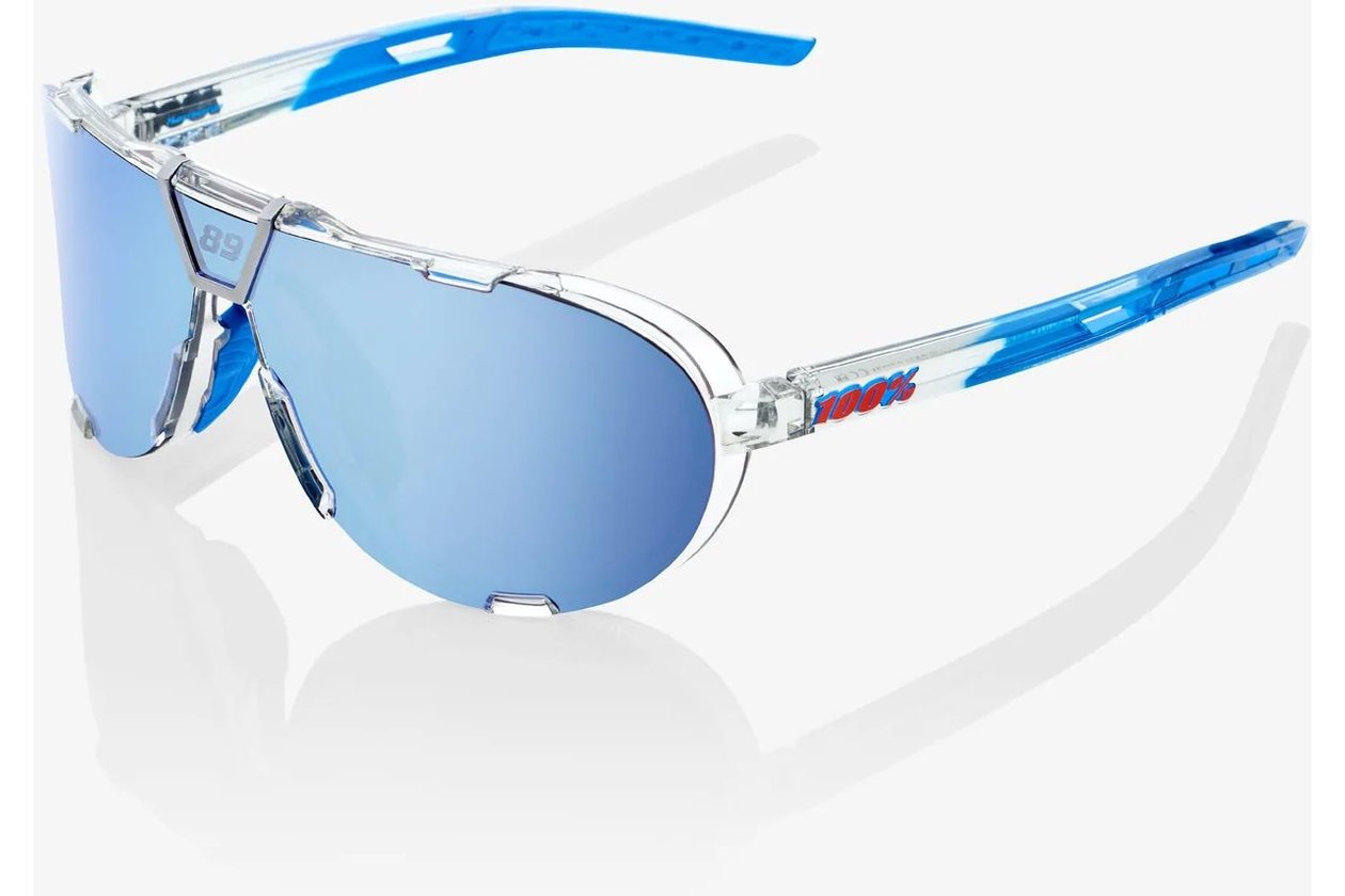 100 Percent Westcraft Jorge Martin SE Pol Clear / HiPER Blue Mirror Lens