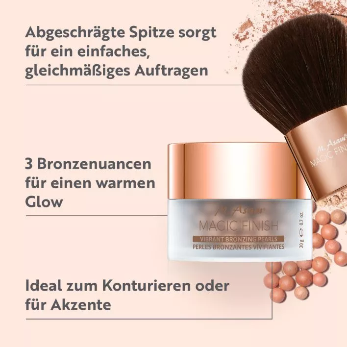 MAGIC FINISH Vibrant Bronzing Pearls Sunkissed & Kabuki Brush Set